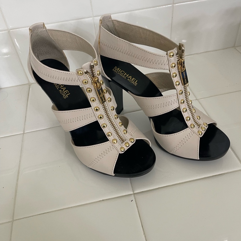 Michael Kors off white-Beige Heels